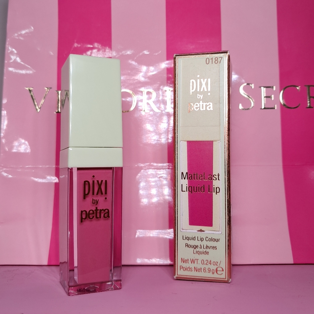 Lipstick Pixi Makeup MatteLast Liquid Lip Feminine Matte Barbie Pink Makeup NIB